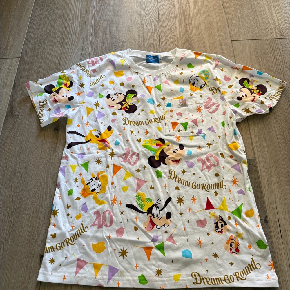 Disney Adult Tokyo Japan 40th Anniversary Graphic T-Shirt